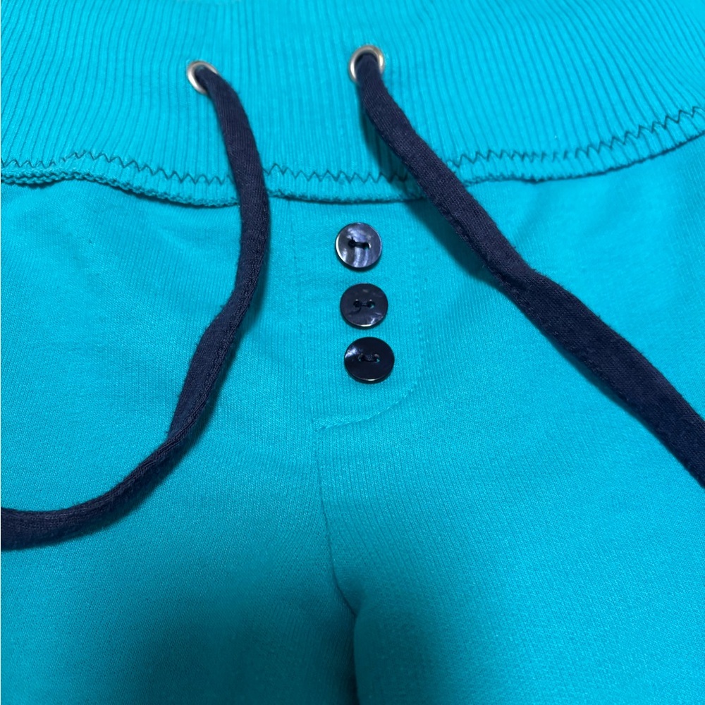 Flirtitude Women’s Jogger Sweat Pants Size Small Turquoise Blue Sweats - Picture 3 of 7